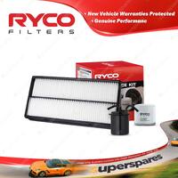 Ryco Oil Air Fuel Filter Service Kit for Subaru Impreza GDE GGE 4WD Forester SG9