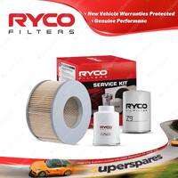 Ryco Oil Air Fuel Filter Service Kit for Toyota Hilux LN147 5L Thailand LN167