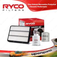 Ryco Oil Air Fuel Filter Service Kit for Toyota Landcruiser Prado KZJ120R 03-06