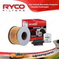 Ryco Oil Air Fuel Filter Service Kit for Toyota Landcruiser Prado VZJ95R 96-2003