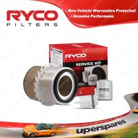 Ryco Oil Air Fuel Filter Service Kit for Mitsubishi Starwagon SJ Satelli WA 4G63