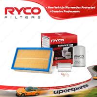 Ryco Oil Air Fuel Filter Service Kit for Audi 80 B4 2.6E 2.8E Qt to VIN