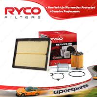 Ryco Oil Air Fuel Filter Service Kit for Holden Astra TS II Zafira 4D Wagon TT