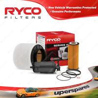 Ryco Oil Air Fuel Filter Service Kit for Audi A4 B8 A5 8T 3.2 FSI Qt