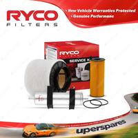 Ryco Oil Air Fuel Filter Service Kit for Audi A4 B8 8T 2.7 3.0 TDI Qt