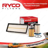 Ryco Oil Air Fuel Filter Service Kit for Audi Q3 8U CUV CUW 06/2015-On