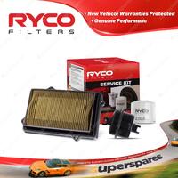 Ryco Oil Air Fuel Filter Service Kit for Honda Integra DA SX 4cyl 1.6L Petrol