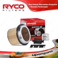 Ryco Oil Air Fuel Filter Service Kit for Mitsubishi Lancer Gsr CB CC 1990-1992