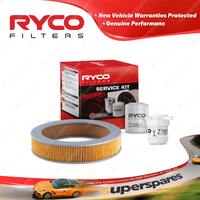 Ryco Oil Air Fuel Filter Service Kit for Mazda 626 CB2MS B2000 1981-1987