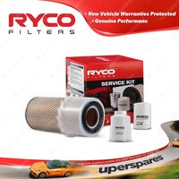 Ryco Oil Air Fuel Filter Service Kit for Mitsubishi Pajero NA NB NC ND NE F 4D55