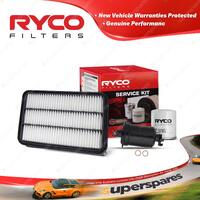 Ryco Oil Air Fuel Filter Service Kit for Holden Apollo JM 4cyl 2.2L Petrol