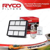 Ryco Oil Air Fuel Filter Service Kit for Mitsubishi Magna TL AWD Verada KL