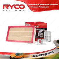 Ryco Oil Air Fuel Filter Service Kit for Audi S3 8L 1.8T Qt 2000-2005