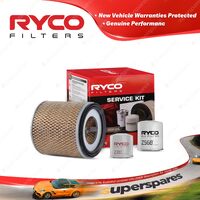 Ryco Oil Air Fuel Filter Service Kit for Ford Courier Econovan SGMW 4cyl Diesel