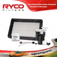 Ryco Oil Air Fuel Filter Service Kit for Ford Laser KN BPD FPD B6D ZM 1999-2001