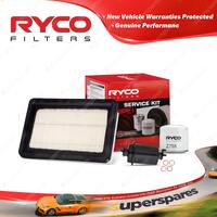 Ryco Oil Air Fuel Filter Service Kit for Hyundai S Coupe 1N G4EKT2 1990-10/1994