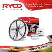 Ryco Oil Air Fuel Filter Service Kit for Isuzu Mu 4cyl 2.6L Petrol 4ZE1