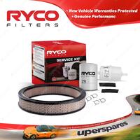 Ryco Oil Air Fuel Filter Service Kit for Chrysler Valiant VE VF 160BHP 1967-1970