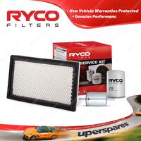 Ryco Oil Air Fuel Filter Service Kit for Ford Falcon EA CFi MPFi I-II Ltd