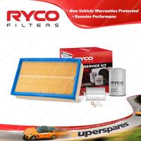 Ryco Oil Air Fuel Filter Service Kit for Audi 80 B4 2.0E 08/1991-12/1995