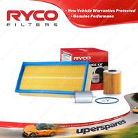 Ryco Oil Air Fuel Filter Service Kit for BMW 520I E34 11/1990-03/1996