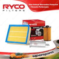 Ryco Oil Air Fuel Filter Service Kit for BMW X5 E53 02/2001-10/2003