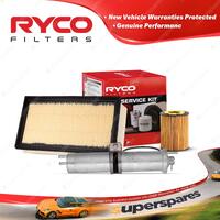 Ryco Oil Air Fuel Filter Service Kit for BMW X5 E53 03/2001-02/2007