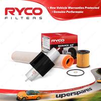 Premium Quality Ryco Oil Air Fuel Filter Service Kit for BMW X5 E53 2000-12/2003