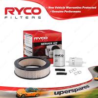 Ryco Oil Air Fuel Filter Service Kit for Chrysler Valiant VG 245Hemi2 1970-1971