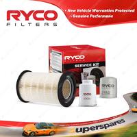 Ryco Oil Air Fuel Filter Service Kit for Ford Courier PE Radial 01/1999-05/2000