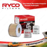 Ryco Oil Air Fuel Filter Service Kit for Holden Jackaroo UBS52 11/1981-1985