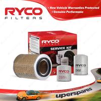 Ryco Oil Air Fuel Filter Service Kit for Holden Jackaroo UBS69 05/1992-1998