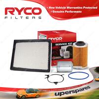 Ryco Oil Air Fuel Filter Service Kit for Holden Statesman WL AlloyT190 08/04-06