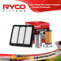 Ryco Oil Air Fuel Filter Service Kit for Hyundai I30 FD 09/2007-02/2008