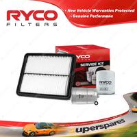 Ryco Oil Air Fuel Filter Service Kit for Kia Sorento BL 08/2007-09/2009