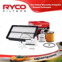 Ryco Oil Air Fuel Filter Service Kit for Mazda Cx-7 ER 11/2006-On