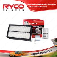 Ryco Oil Air Fuel Filter Service Kit for Mazda Tribute YU06 02/2001-2004