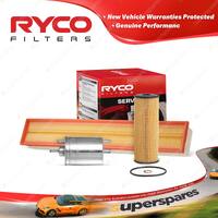 Ryco Oil Air Fuel Filter Service Kit for Mercedes Benz C180 W203 11/2000-09/2002