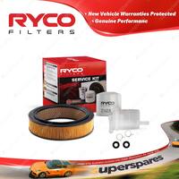 Ryco Oil Air Fuel Filter Service Kit for Mitsubishi L200 Express 2000 1984-1987