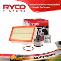 Ryco Oil Air Fuel Filter Service Kit for Peugeot 307 T6 HDI DW10BTED4 05-08