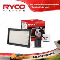 Ryco Oil Air Fuel Filter Service Kit for Subaru Svx Coupe CXW 03/1992-04/1997