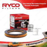 Ryco Oil Air Fuel Filter Service Kit for Toyota Corolla AE71 10/1983-1985