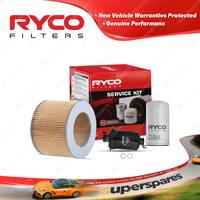 Ryco Oil Air Fuel Filter Service Kit for Toyota Crown MS123 12/1985-1988