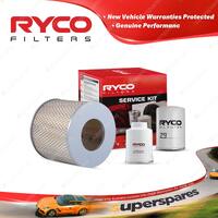 Ryco Oil Air Fuel Filter Service Kit for Toyota Dyna LY61R 1988-08/1992