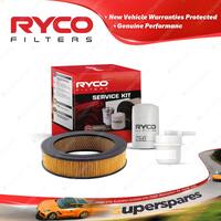 Ryco Oil Air Fuel Filter Service Kit for Toyota Hilux RN40 LWB 10/1978-1983