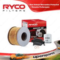 Ryco Oil Air Fuel Filter Service Kit for Toyota Hilux VZN167 11/2002-04/2005