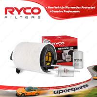 Ryco Oil Air Fuel Filter Service Kit for Volkswagen Caddy 2K 06/2006-12/2010