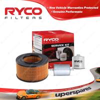 Ryco Oil Air Fuel Filter Service Kit for Volkswagen Micro Bus T3 08/1985-07/1992