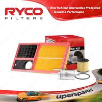 Ryco Oil Air Fuel Filter Service Kit for Volkswagen Polo 9N BTS 07/2006-04/2010