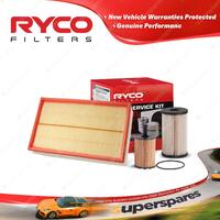 Ryco Oil Air Fuel Filter Service Kit for Volkswagen Tiguan 5N 103TDi 2007-2010